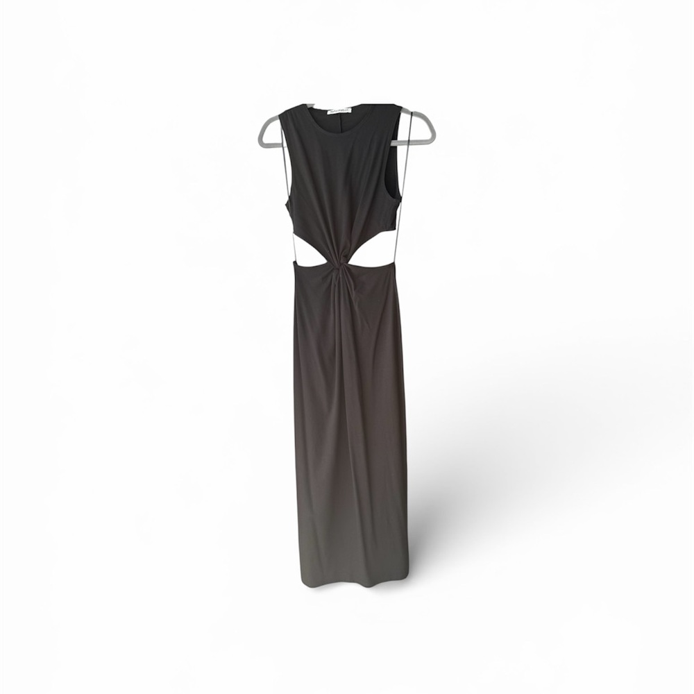 Reformation Black Backless Dress
